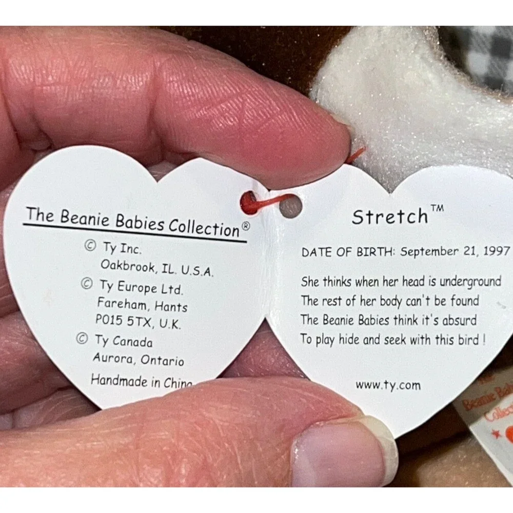 Stretch TY Beanie Baby RARE  New With Tag Errors